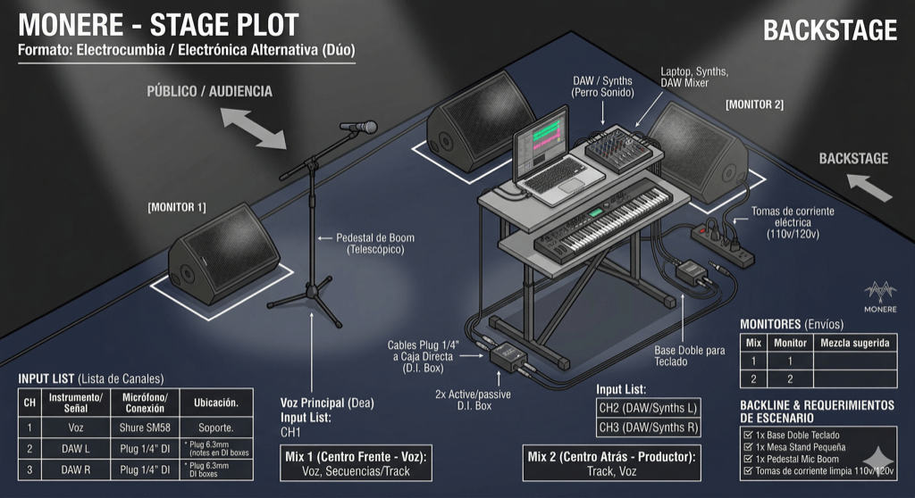 Stage Plot Monere